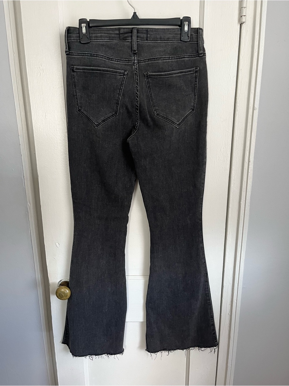Hollister Women's Black Faded Flare Jeans